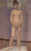 Georges Seurat Standing Female Nude France oil painting artist